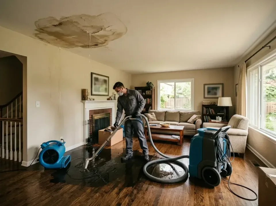 attic-pipe-burst-ceiling-drip-008 — frequently asked questions, Water Damage Restoration & Carpet Care in Knoxville, IA